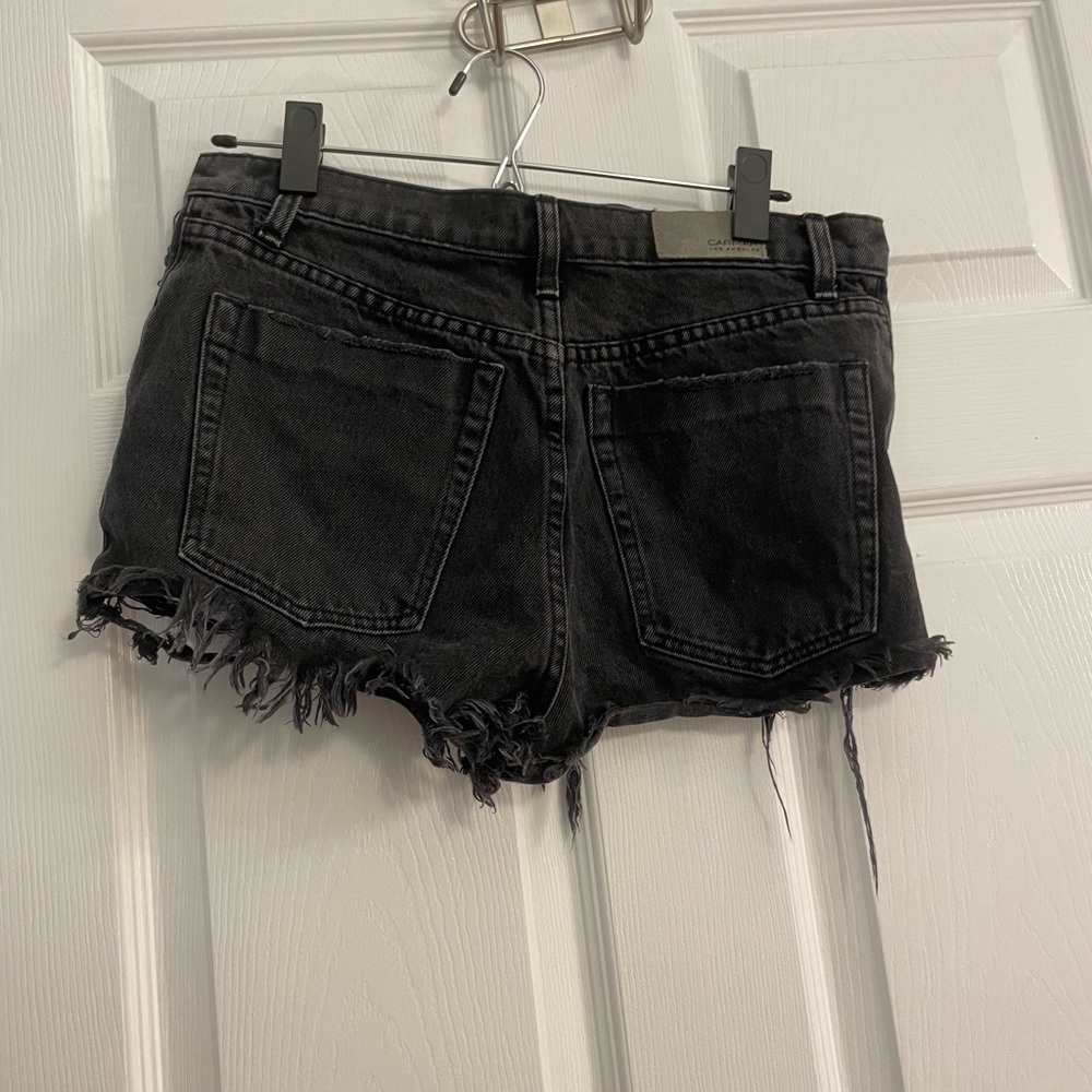 Carmar black jeans shorts